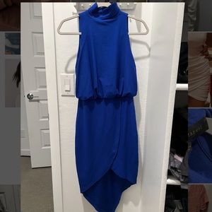 High Neck / High Low Bodycon Dress